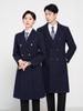 Unisex Mid-Length Woolen Professional Overcoat - Ideal for Hotel, Store, or Teaching In Autumn/Winter.