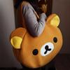 Cute Rilakkuma Tote Bag With Pp Cotton Filling For Travel And Daily Use For Women