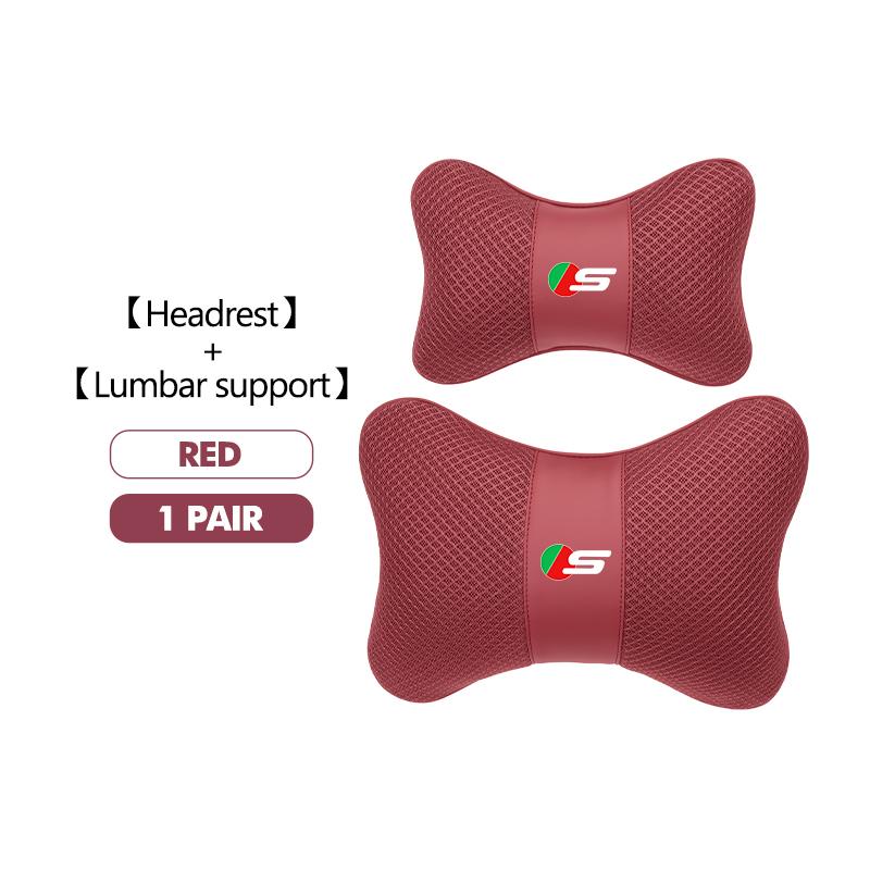 For Jaguar Car Seat Cover Breathable Headrest Neck Pillow Support Protection Cushion XF XJ XE XK S-Type F-Type X-Type F-Pace