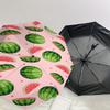 1PC Watermelon Heart Automatic Open/Close Umbrella Compact Folding Umbrella with 8-Rib Shaft Lightweight Esign, Highquality Fabric1200A