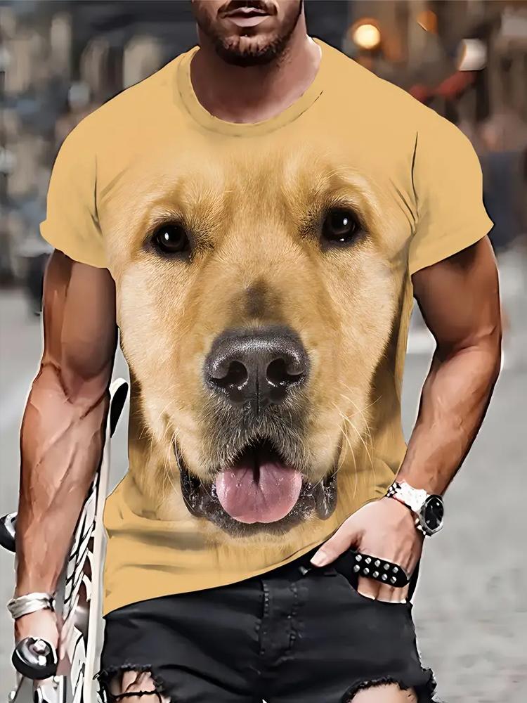 

Мужская повседневная футболка в стиле стритвир с принтом, полиэстер, круглый вырез, короткий рукав, топы 3XL жёлтый