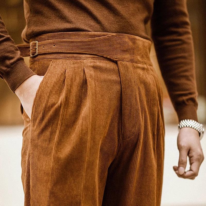 

Осень-зима мужские вельветовые брюки уличная одежда с поясом мужские повседневные брюки мужские 36