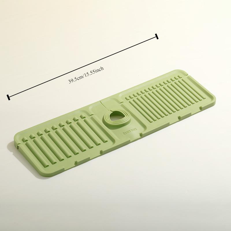 Tappetino per rubinetto in silicone, protezione anti-spruzzi per lavandino, tappetino di drenaggio per rubinetto, tappetini di asciugatura spessi, tappetini di protezione per piano di lavoro da cucina e bagno