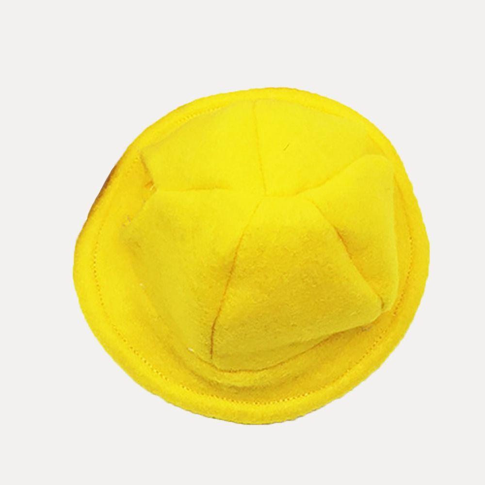 Felt Small Animals Bucket Cap With Ear Holes Breathable Hamster Fisherman Hat Pet Clothing Accessories Lightweight