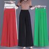 Summer Chiffon Wide Leg Trousers Women Fashion High Waist Pants