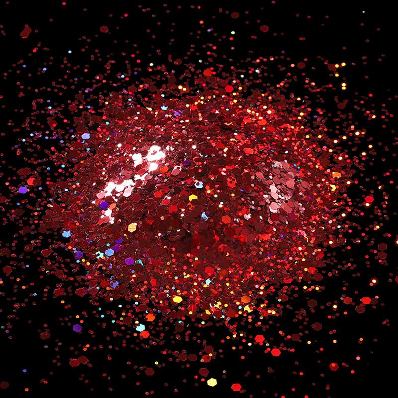 10g Holographic Hexagon Chunky Glitter Epoxy Resin Filler Flakes Laser Sparkly Sequins for DIY Epoxy Resin Nail Art Fillings
