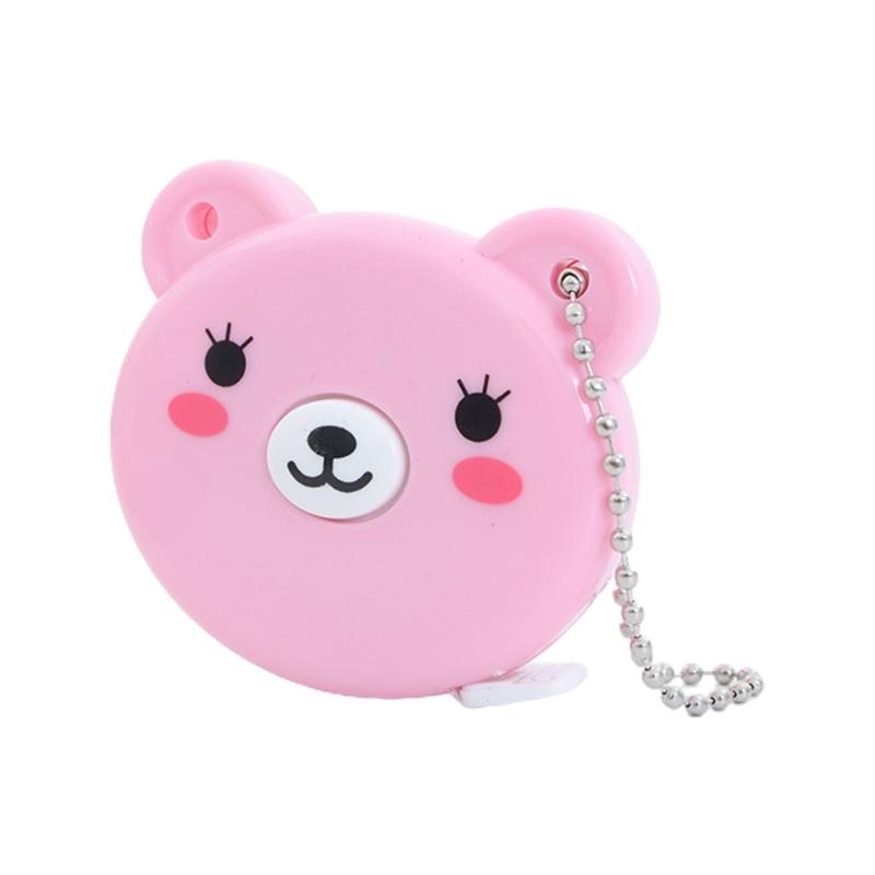 

Мягкая рулетка с выдвижной рулеткой для шитья тканей для тела, вязания, рукоделия, двухсторонняя лента (60inch) розовый