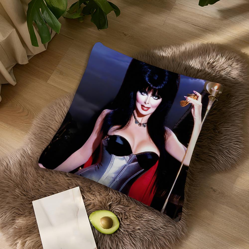 E-Elvira M-Mistress Of The D-Dark Cushion Cover Living Room Accent Couch Back Support Square Lounge Restful Nap Companion