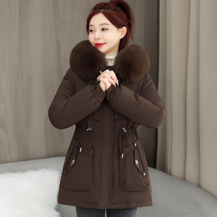 Women Winter New Korean Loose Cotton Padded Jacket Thickened Warm Quilted Coat