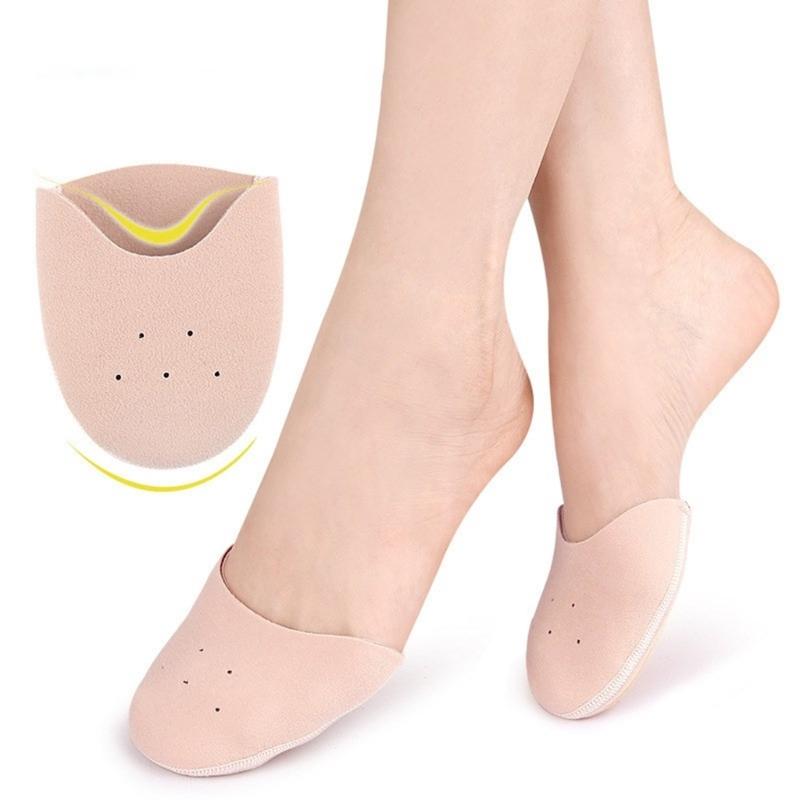 Ballet Pointe Toe Pad Toe Protectors Ballet Metatarsal Pad Forefoot Cushion Soft Breathable Stretchy Ballet Toe Covers