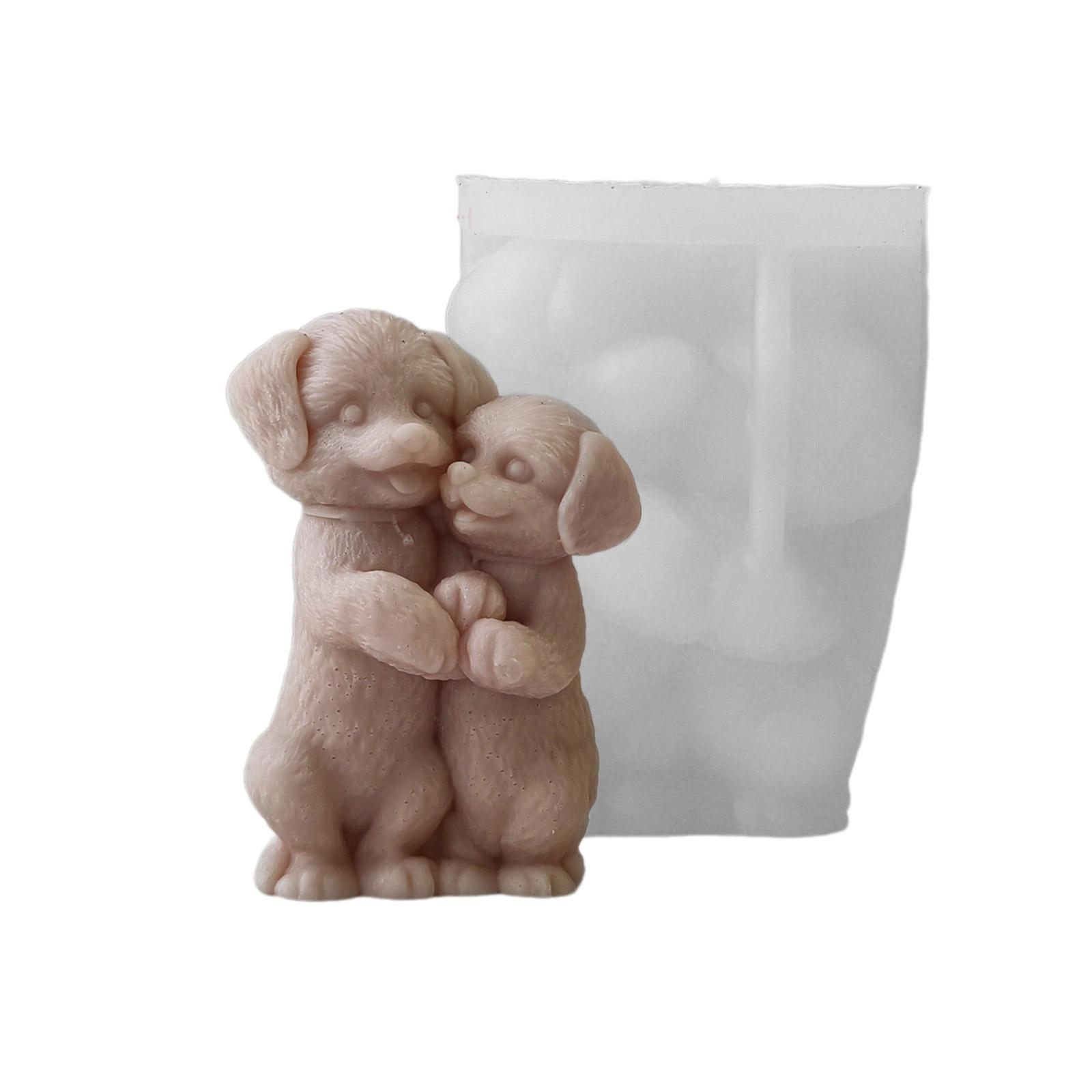 

Силиконовые формы для изготовления свечей, формы для мыла в форме собак, формы для рукоделия, формы для фигурок, формы для украшений, подходят для свечей T2