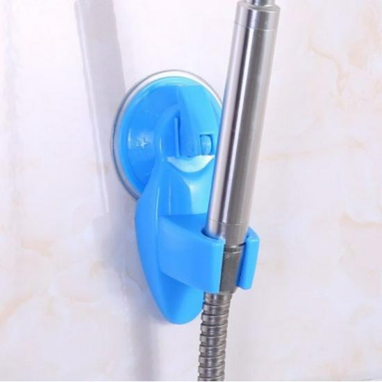 

Съемный держатель для душевой лейки на присоске для ванной комнаты синий