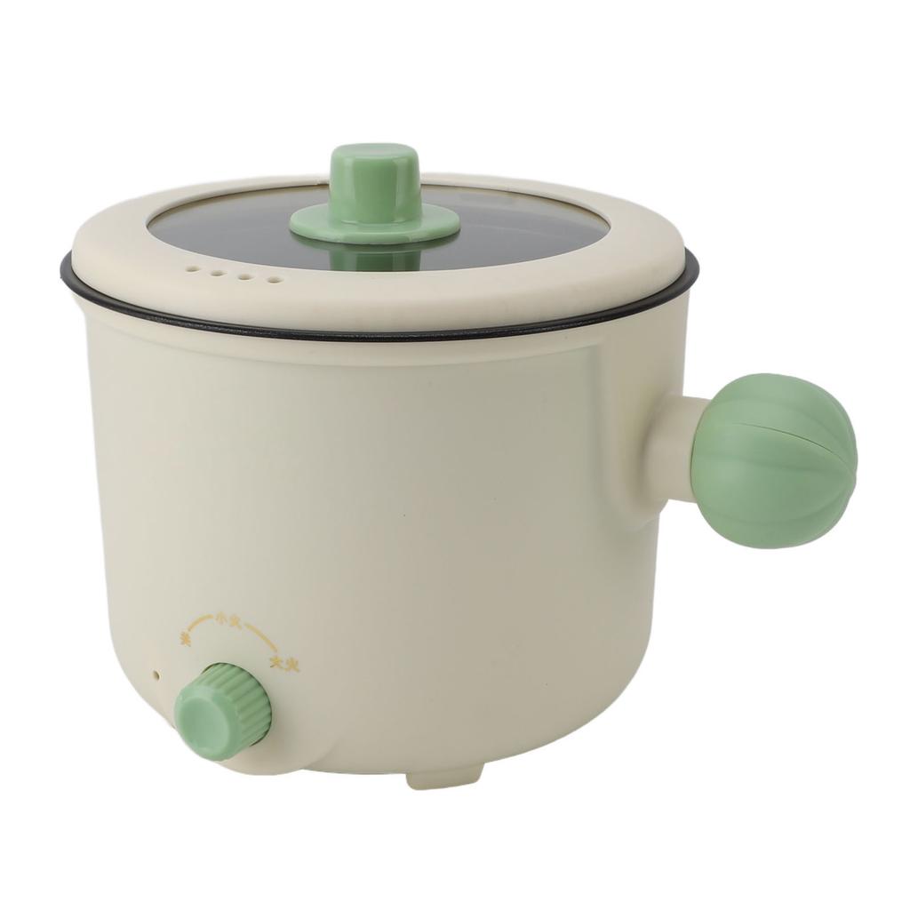 Electric Cooking Pot Multifunctional Non Stick Portable Mini Electric Hot Pot for Kitchen Dorm 1.8L EU Plug 220V