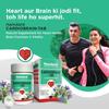 Hamdard Cardiobrain Tablets 60 Count X Pack of 2 for Heart Health Cognitive Clarity Energy Support
