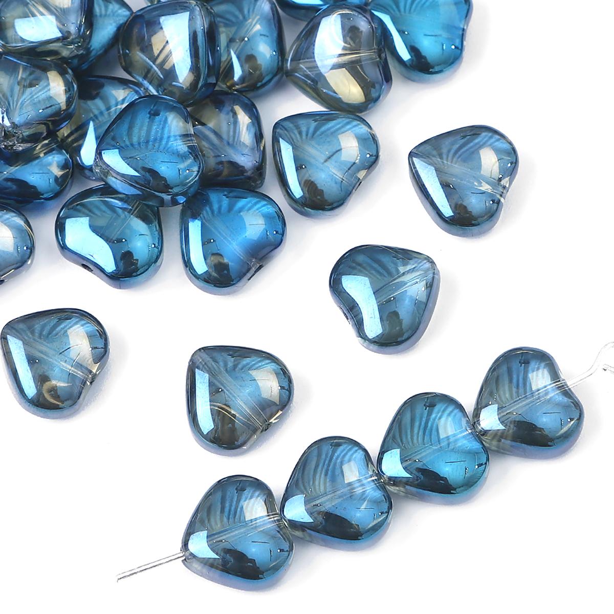 

20 шт./пакет, 10 мм, специальные блестящие цвета, хрустальное стекло, очаровательные бусины в форме сердца для ожерелья, браслета, серьг, DIY ювелирных изделий