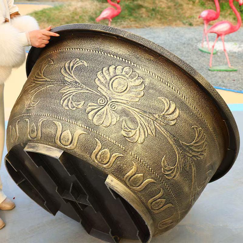 Large Resin Flower Pot for Cycad, Fruit Trees, Lotus, Balcony & Courtyard Planting