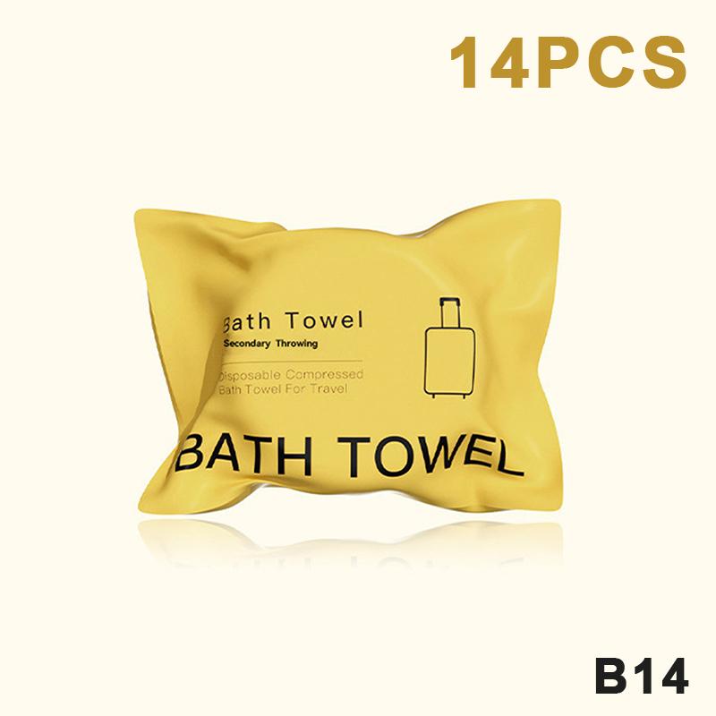 70x140cm Large Disposable Towel 7 or 14pcs Compressed Dry Bath Towels Soft and Portable for Travel Hotel Gym Beach Use