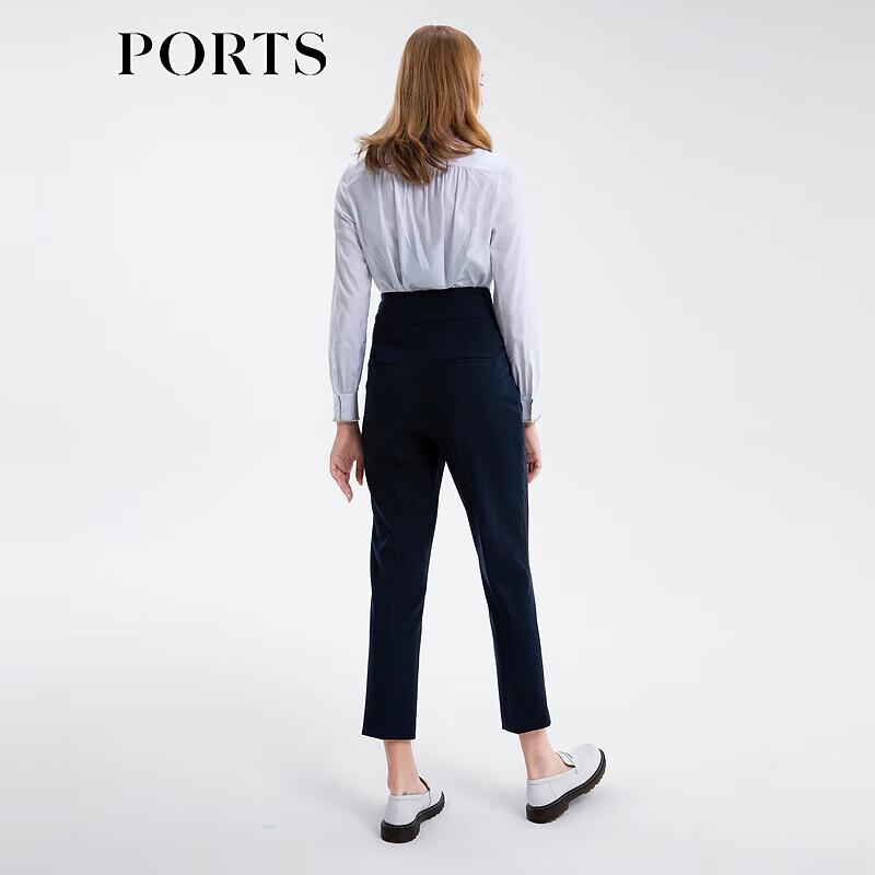 PORTS Women's High-Waist Straight-Leg Cropped Commuter Pants