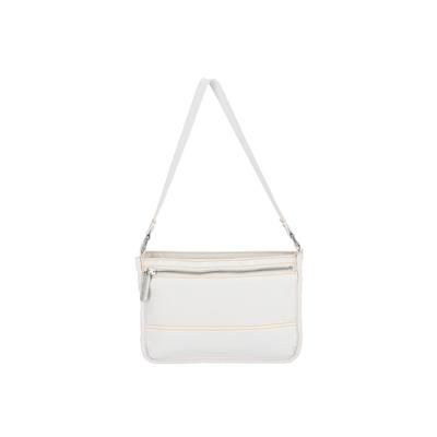 Lesportsac White Denim Small Zip Shoulder Bag [1513.La76]