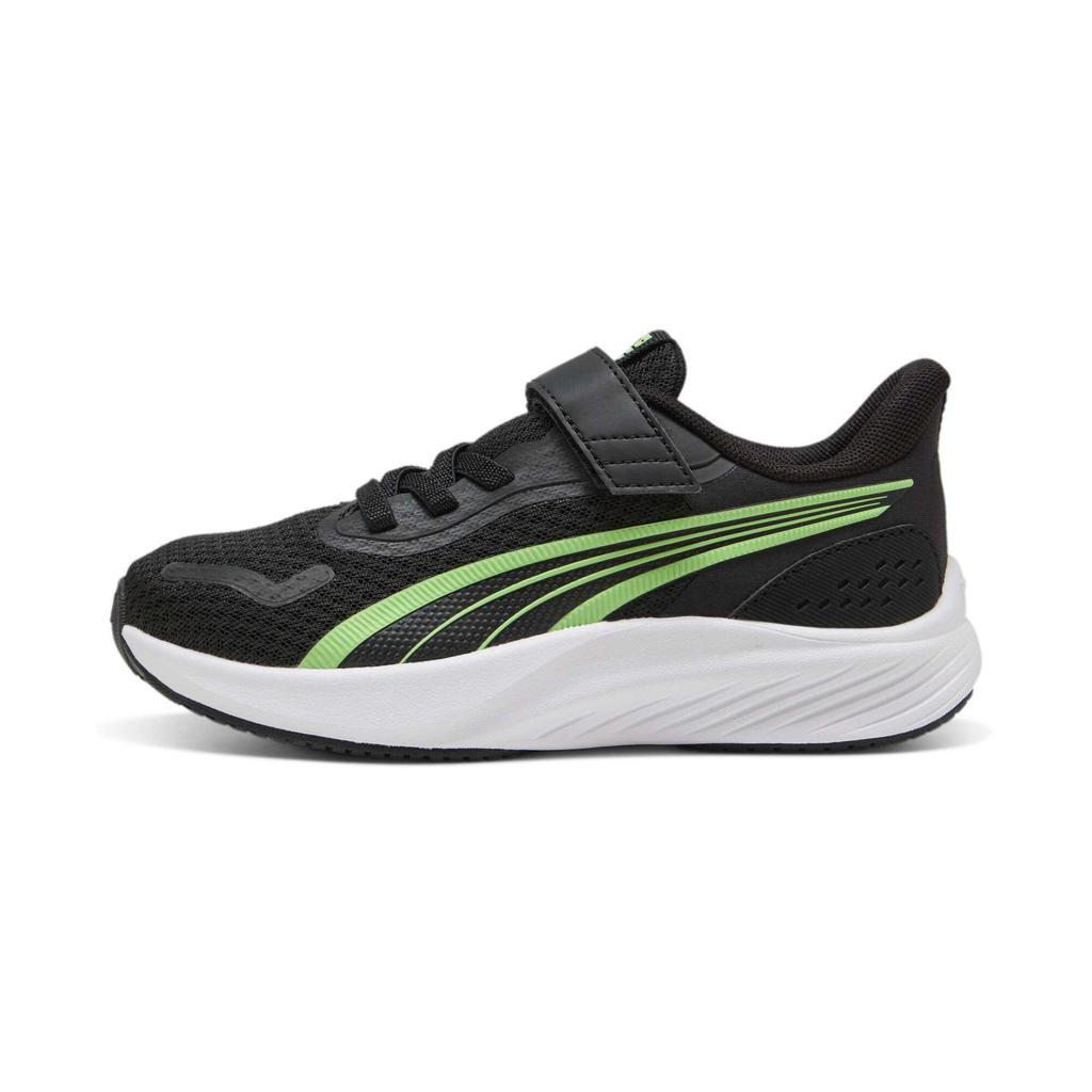 Puma Pounce Lite AC+ Little Kid Black Spring Fern Kids Sneakers White 311650-05
