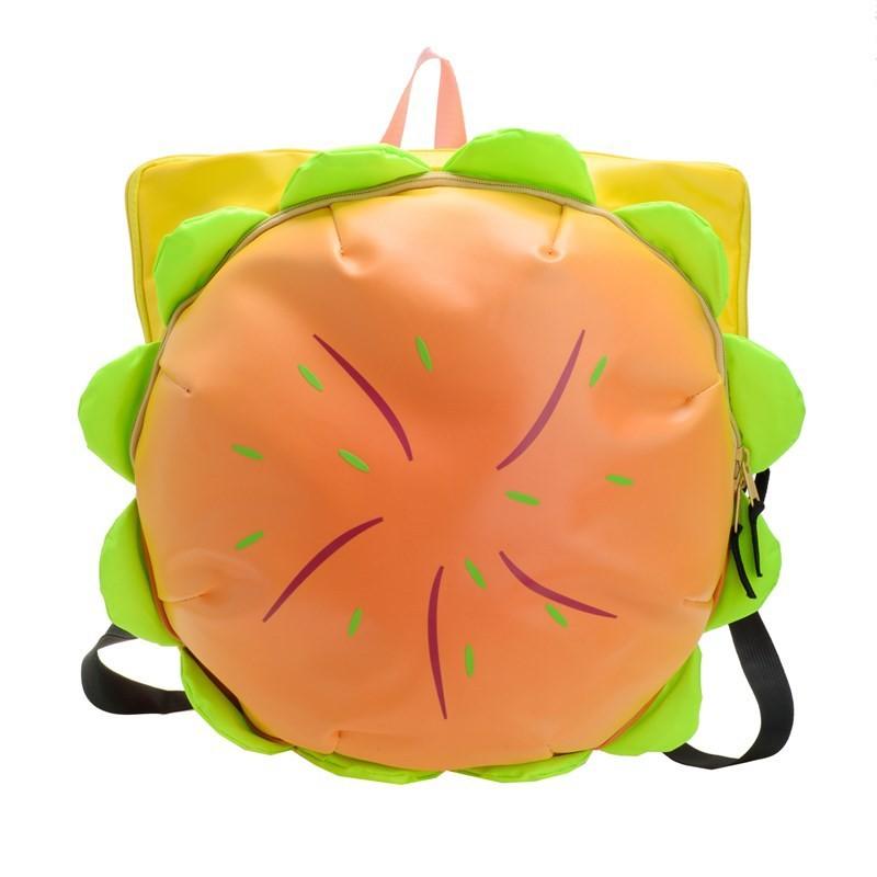 Cute Hamburger Cartoon Shoulder Bag Parent Child Backpack Daily School Travel