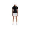 On Court Logo Solid Color Round Neck Tennis Short Sleeve Regular T-Shirt Women Tops Black 1WE11080485