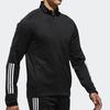 Adidas Tennis Track Jacket With Striped Logo Print Men Outerwear Black CF7970