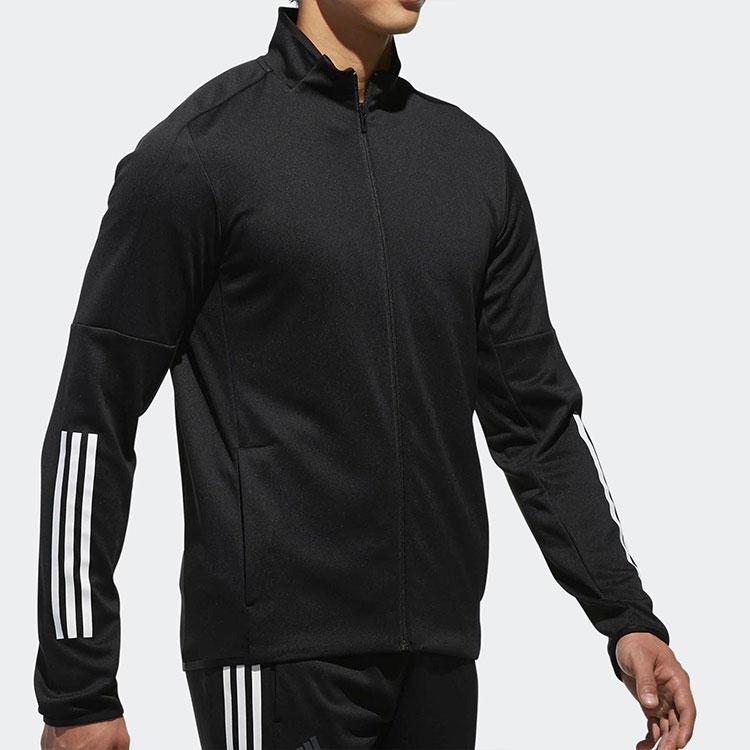 Adidas Tennis Track Jacket With Striped Logo Print Men Outerwear Black CF7970