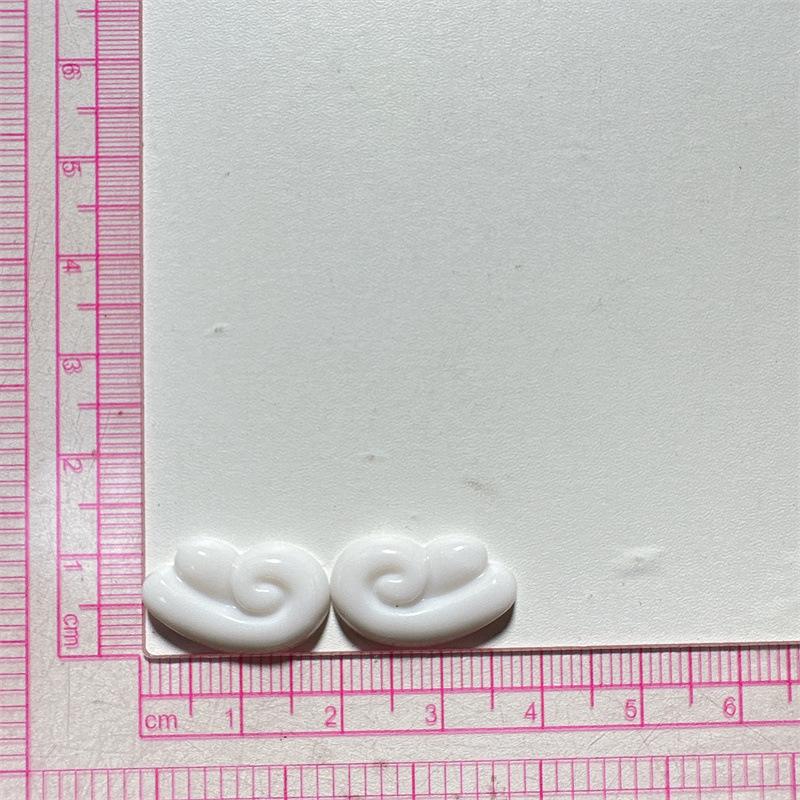 

Resin Mini Cream Little Multicolored A Pair Wings Flat Back Cabochons for Bead Centers DIY Scrapbooking Decor Trend Material 5 pairs