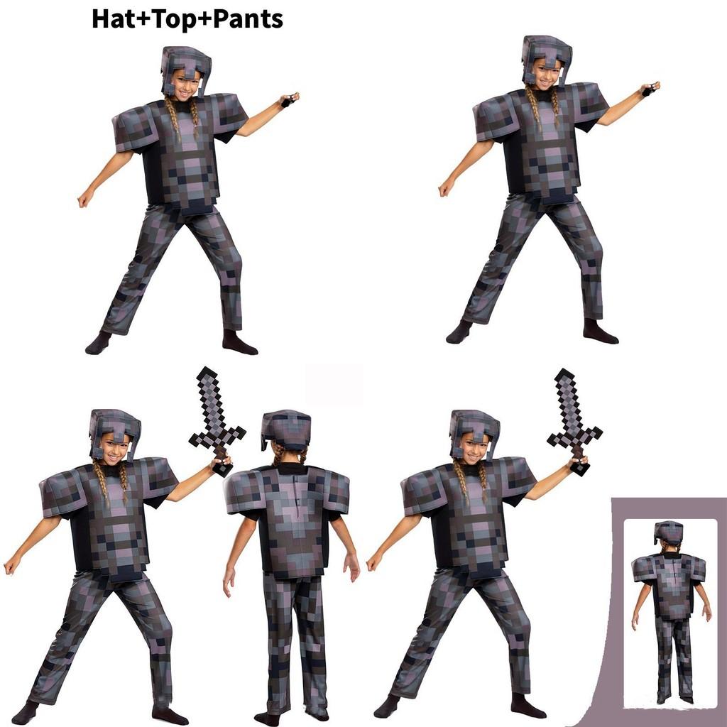 Costume da Cosplay Armatura di Diamante di Minecraft per Gioco Anime Role Play Halloween