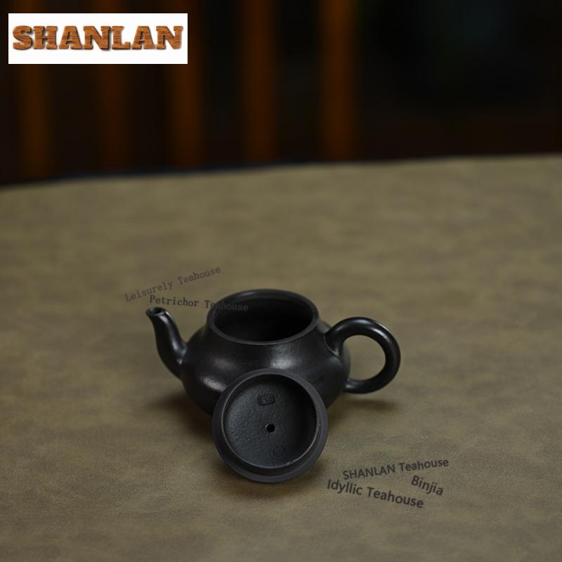 110ml Elegante Yixing Lila Ton Teekannen Handgefertigt Die Tugend des Abdeckens des Aschenkrugs Rohmaterial Zhu Schlamm Kessel Zisha Teegeschirr Geschenk