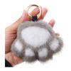 [Looking] Cat Keychain Paw Cat Trace Plush Toy Fluffy Women's Birthday Present Super Cute Car Bag Accessory