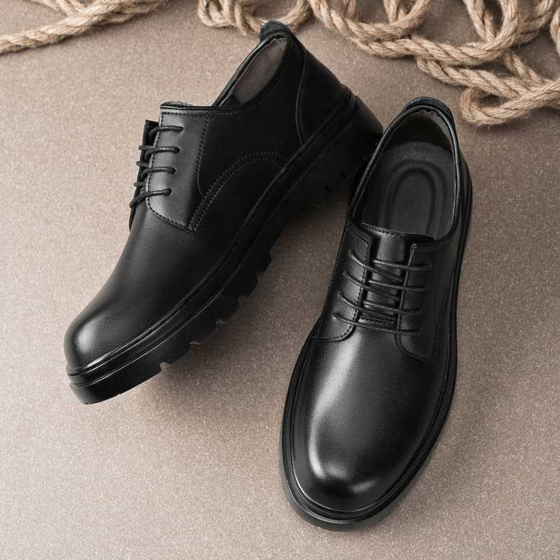 Augustine leather shoes men's 2025 new leather formal business men's shoes soft sole comfortable work casual derby shoes