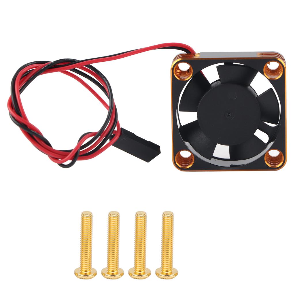 30x30mm Aluminum Cooling Fan 28000RPM Used for RC540 Brushless Motor Accessory PartsGold
