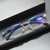 Frameless Diamond Cut Ultra Light Reading Glasses Unisex Elegant Anti Blue Light Eyeglasses 0 TO +4.0