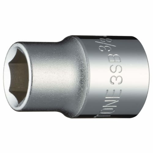 Tone 3SB-12 6-Point Socket, 9.5mm (3/8") Drive, 3/8" Width