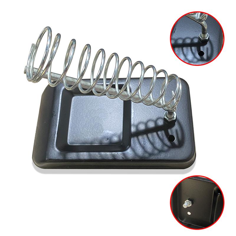 Soldering Iron Metal Rectangle Stand Holder Base Solder Support Station Detachable Soldering Iron Safety Protecting Base