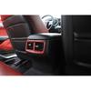 For Dodge Challenger 2015-19 Red Carbon Rear Seat Air Vent Outlet AC Frame Cover