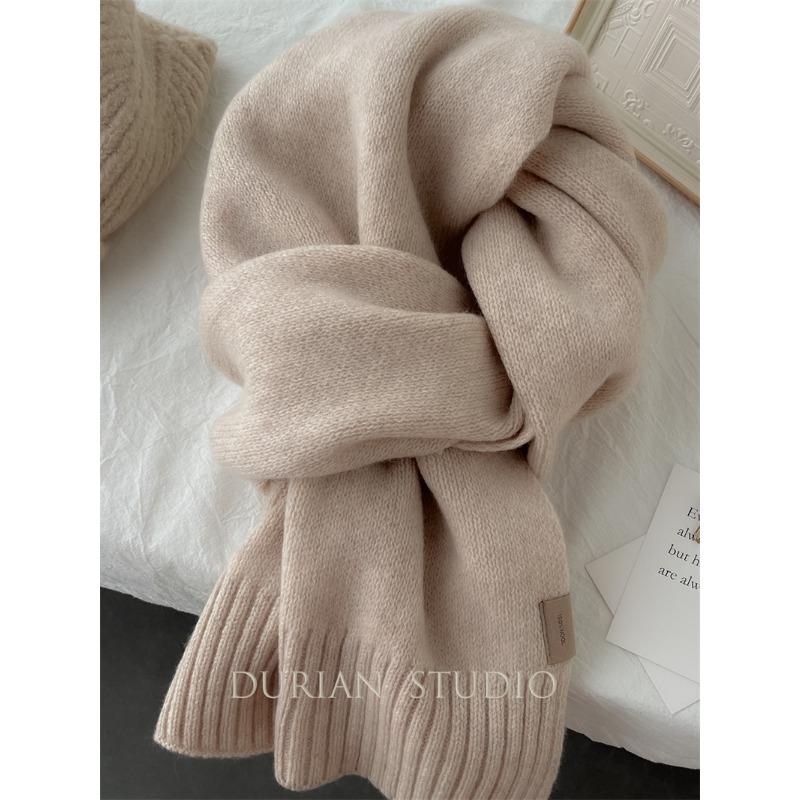 100 pure wool scarves~ Selected wool thickened and enlarged warm knitted scarves versatile men's and women's scarves