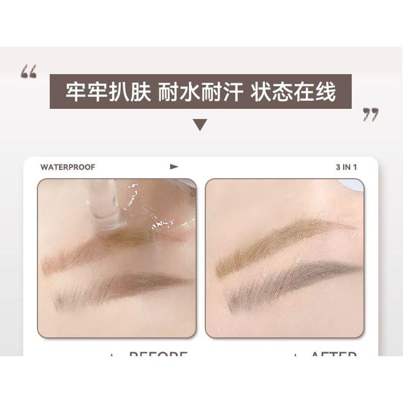 NOVO - Mist Shaped Tri-Color Eyebrow Powder - 3 Colors