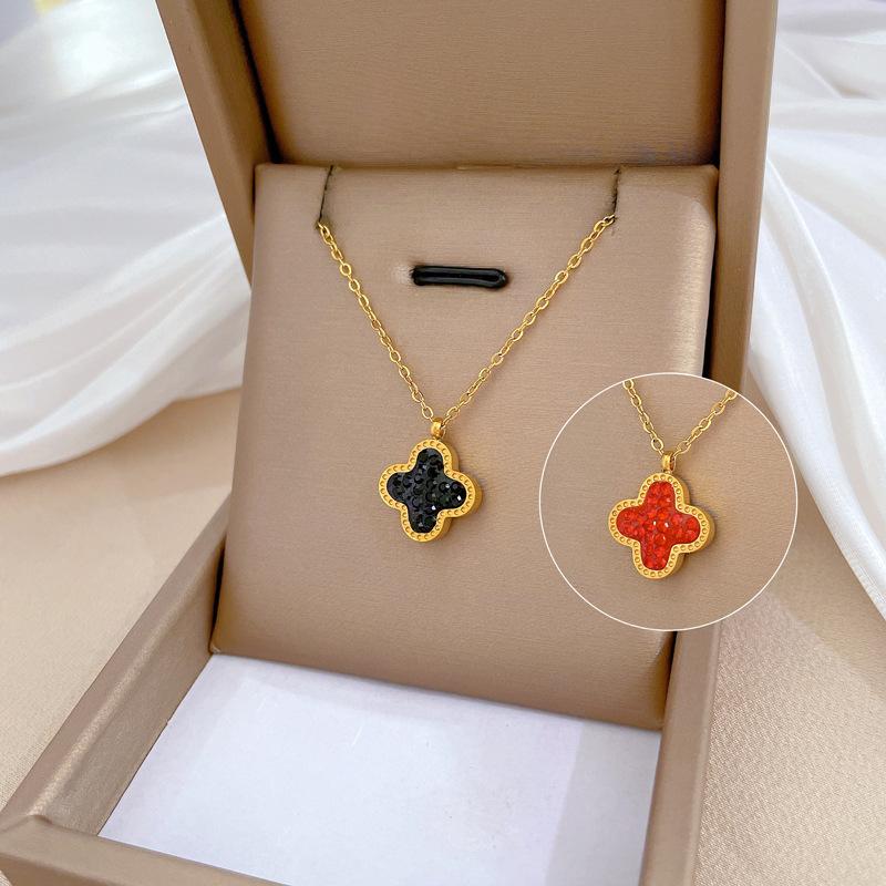 Geometric Planet Personality Minimalist Wind Furnace Real Gold Necklace Female Collarbone Chain