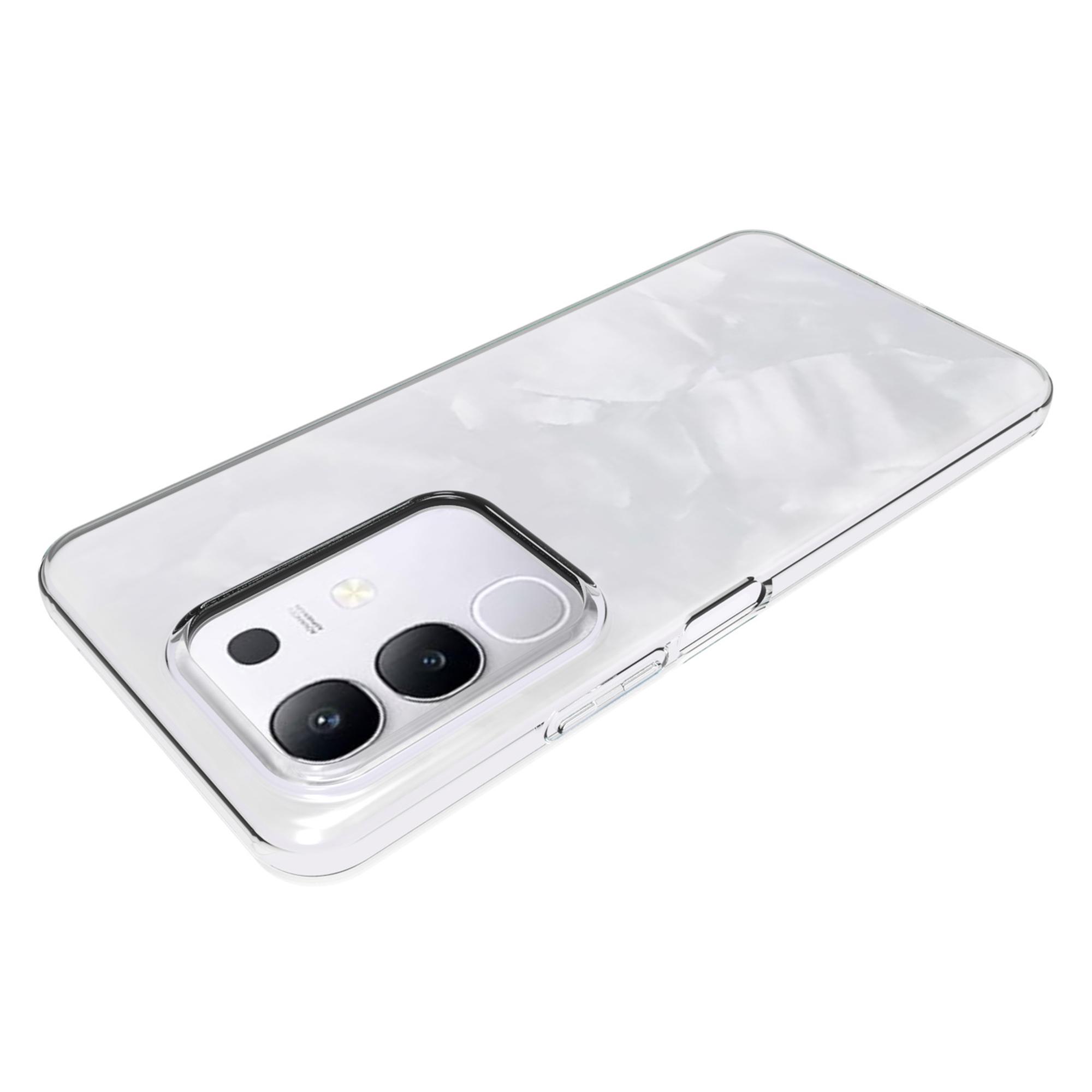 

For vivo Y29 4G/T4x 5G Clear Phone Case Watermark Resistant TPU Back Cover Type A
