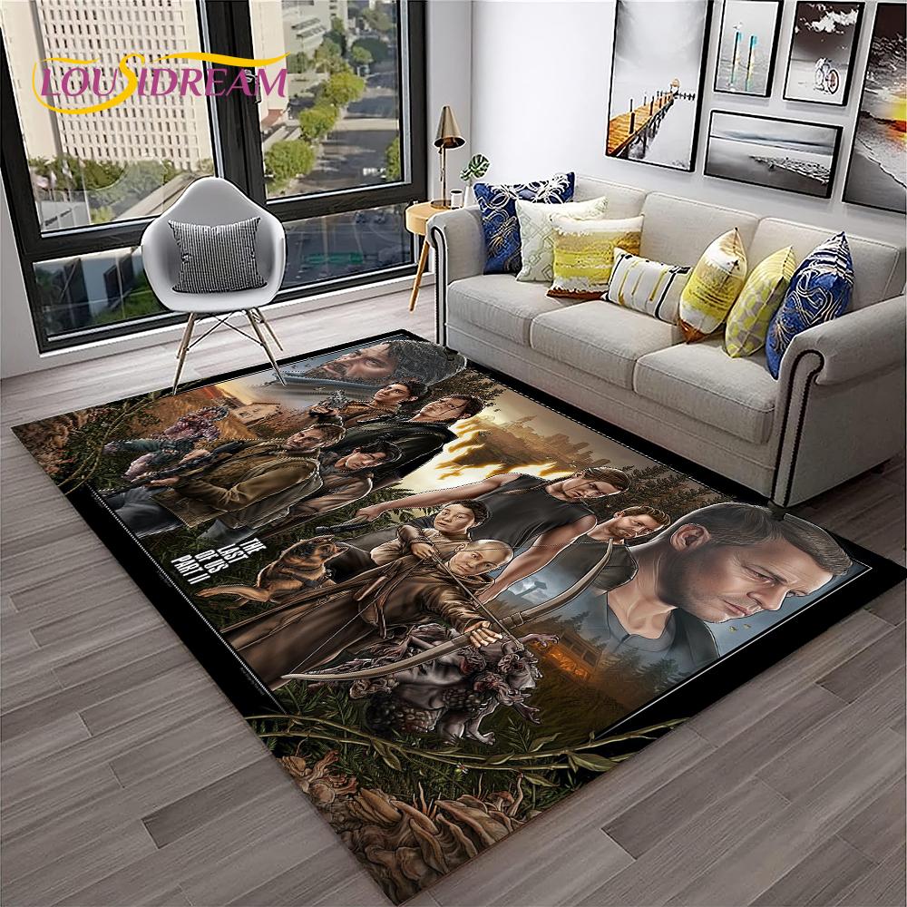 The Last of Us Horrorspiel Pedro TV Teppich Teppich für Zuhause Wohnzimmer Schlafzimmer Sofa Fußmatte Dekor,Kinderbereich Teppich Rutschfeste Bodenmatte
