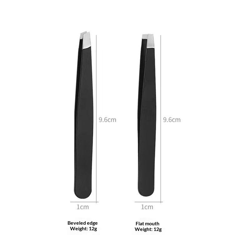 1/2Pcs Lightweight Eyebrow Tweezers Set Precision Tip Hair Removal Splinter Remover for Easy Portable Carry