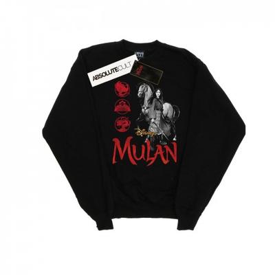 Mädchen Mulan Film Pferd Pose Sweatshirt