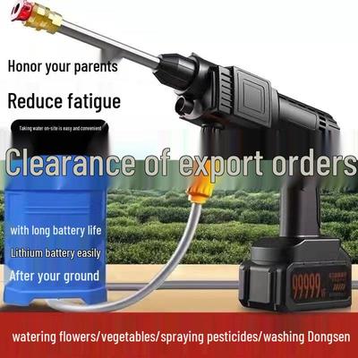 Cordless High-Pressure Portable Car Washer - Lithium Battery Powered Cleaning Tool