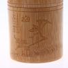Carved Bamboo Tea Storage Box Lid Seal Tea Canister Food Spice Nut Box Organizer Kitchen Storage Jars Accessories