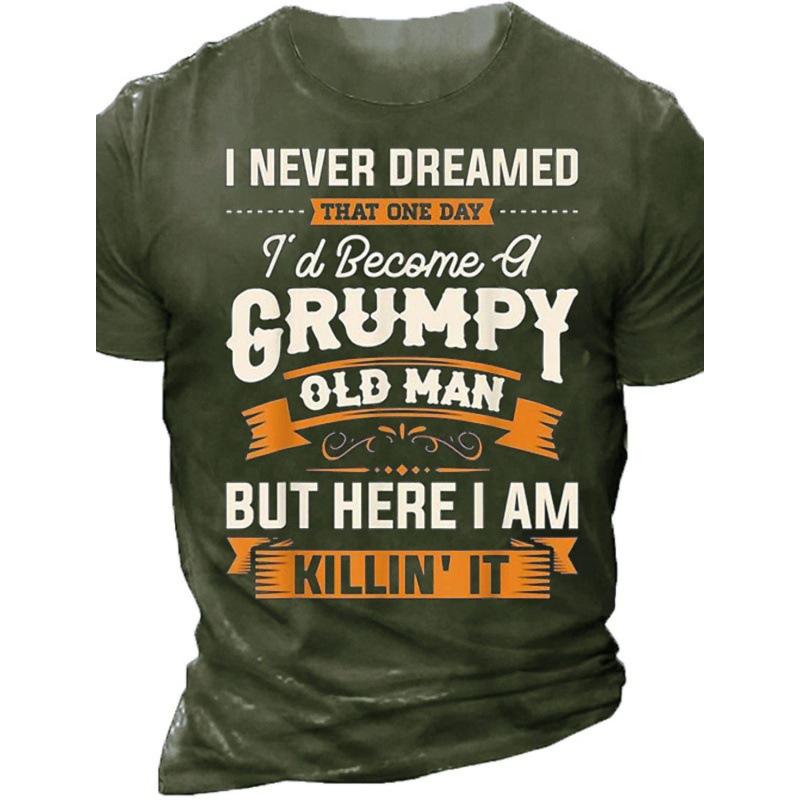 Summer Men's Short Sleeved 3D Digital Printed T-shirt with Street Trendy Patterns