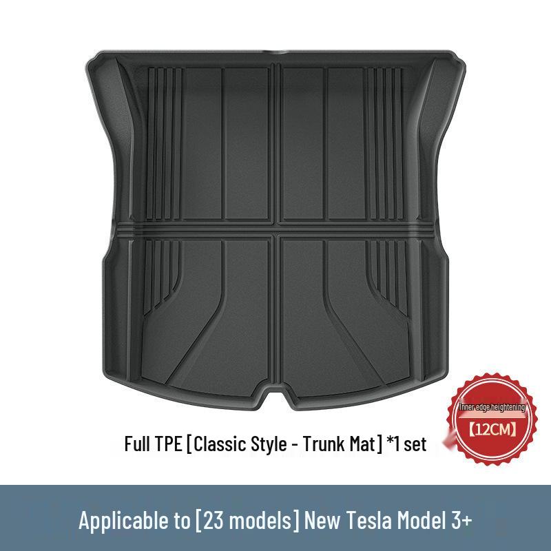 2023 Tesla Model 3 All-Inclusive TPE Floor Mats with High Edges