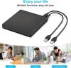 Slim External Optical Drive USB 2.0 DVD Combo DVD ROM Player CD-RW Burner Writer Plug and Play for Macbook Laptop Desktop PC